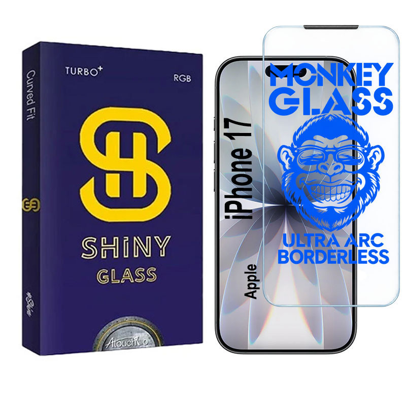محافظ صفحه نمایش بدون حاشیه آتوچبو مدل Monkey-AT مناسب برای گوشی موبایل اپل iPhone 17
