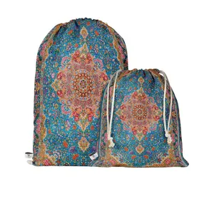 نظم دهنده سفری مدوپد طرح قالیچه لچک و ترنج مدل C-Ghom161 بسته 2 عددی