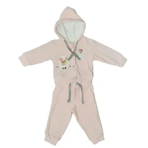 ست سویشرت و شلوار نوزادی دخترانه مدل گوسفند کد 654