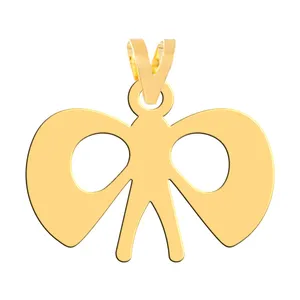 آویز گردنبند طلا 18 عیار زنانه فرشته مدل پاپیون  WNL-000537