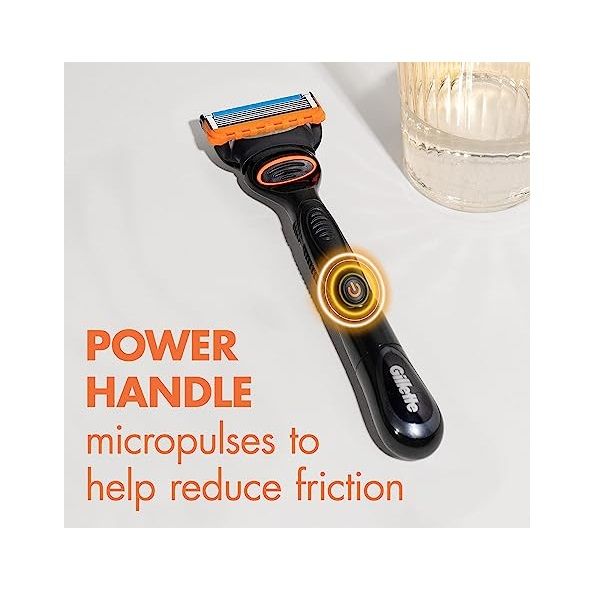 خود تراش ژیلت مدل FUSION 5 POWER به همراه ژل اصلاح ژیلت مدل MOISTURISING حجم 200 میلی لیتر -  - 5