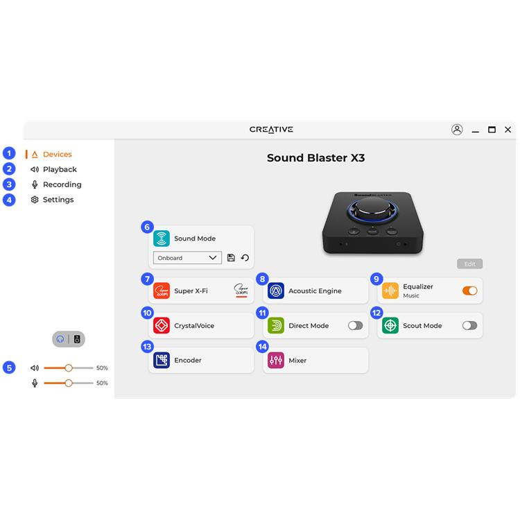 کارت صدا کریتیو مدل Sound Blaster X3
