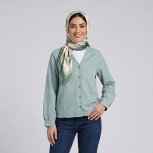 شومیز آستین بلند یقه هفت زنانه ایکس ساید مدل S546411Z8