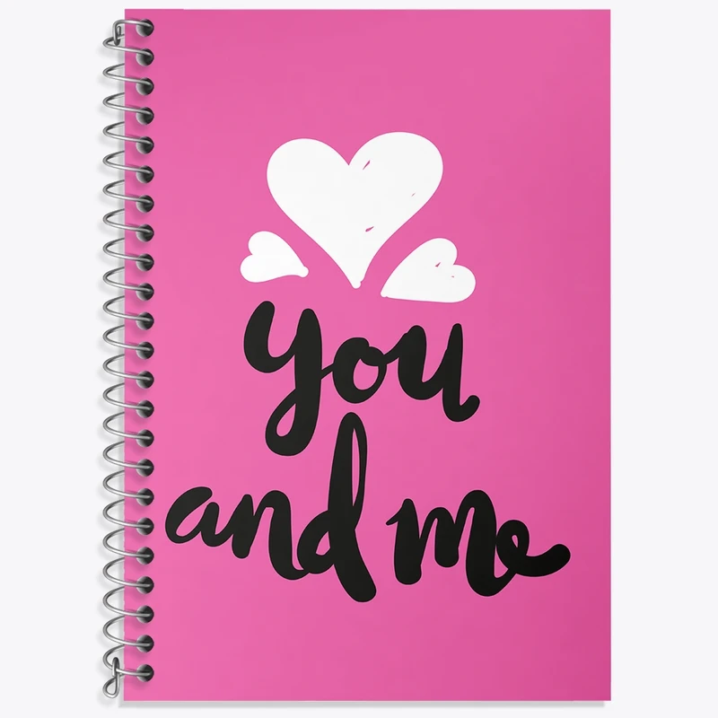 دفتر لغت 50 برگ خندالو طرح You And Me کد N277