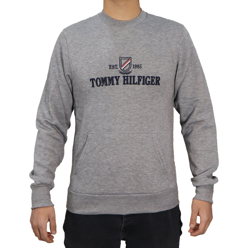 سویشرت مردانه مدل تو کرک کد 7173 رنگ طوسی