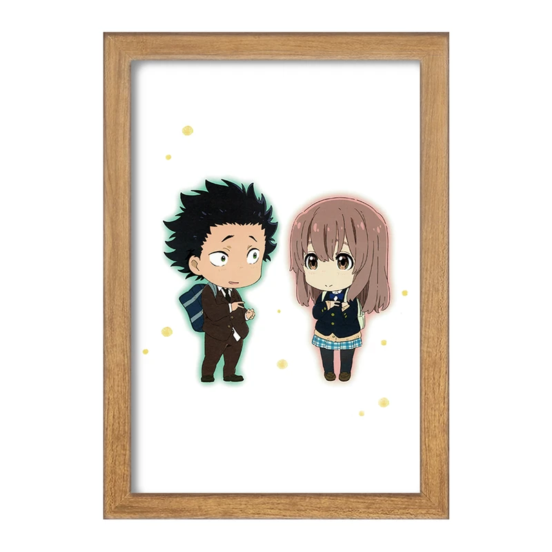 تابلو خندالو مدل شوکو نیشیمیا و شویا ایشیدا انیمه سایلنت ویس A Silent Voice  کد 15839