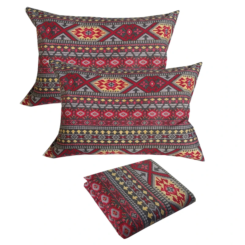 سرویس ملحفه اِسپی توره مدل سنتی کد ET - M69 دو نفره 3 تکه