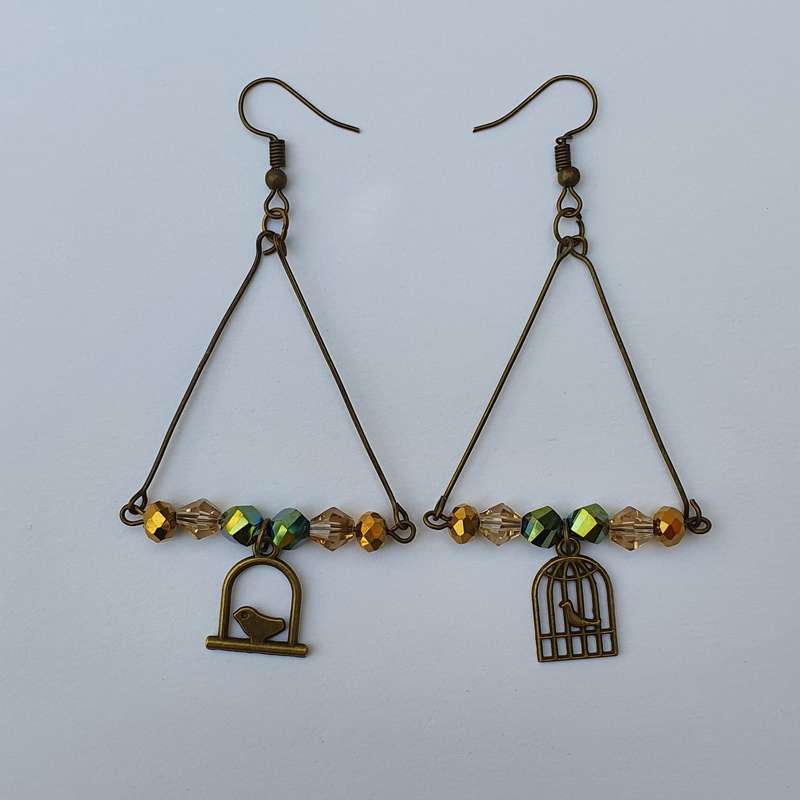 گوشواره دخترانه مدل مرغ آمین SM050