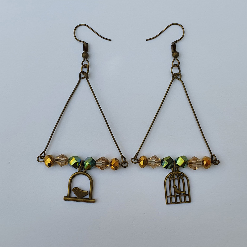 گوشواره دخترانه مدل مرغ آمین SM050