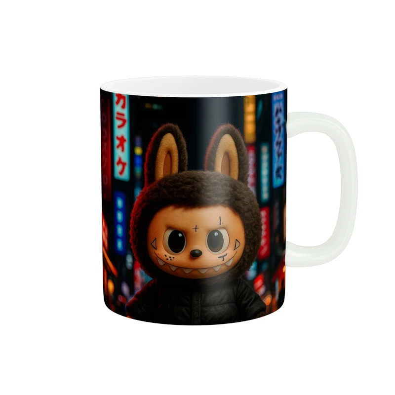 ماگ پاد آفرین طرح عروسک لبوبو کد 5935