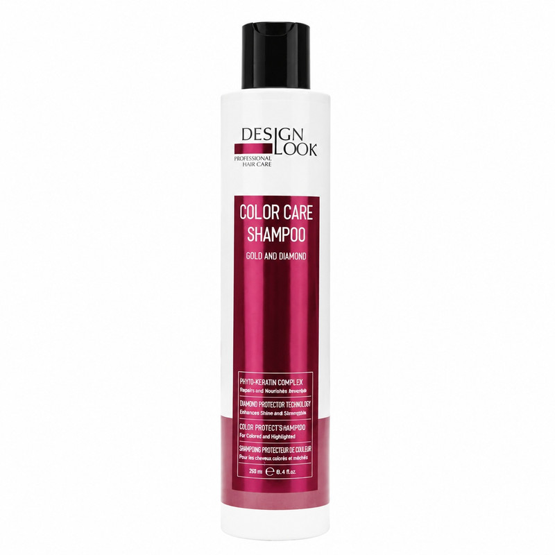 شامپو دیزاین لوک مدل Color Care Gold and Diamond حجم 300 میلی‌لیتر