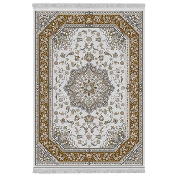 فرش پارچه‌ای دفه مدل فرشینه هازان مخمل طرح فانتزی کد 3039