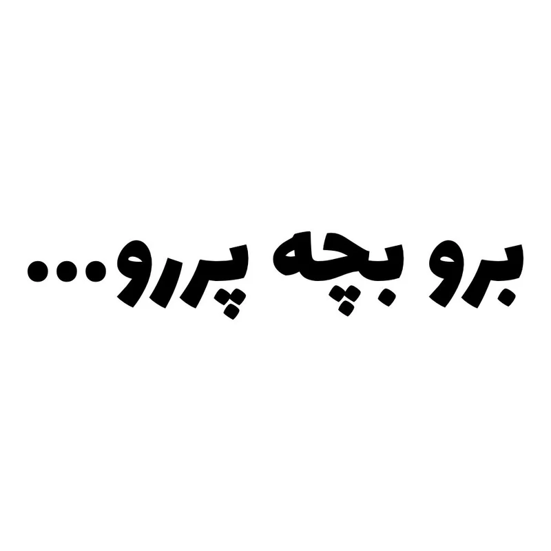 برچسب بدنه خودرو طرح برو بچه پررو کد MT-B526