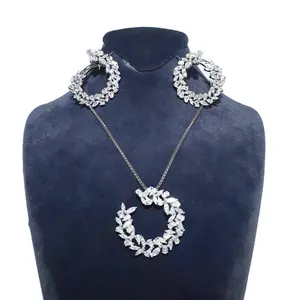 نیم ست نقره زنانه مدل گرد کد 1001