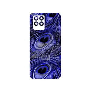 MAHOOT Purple Feather Cover Sticker for Realme 8 Pro