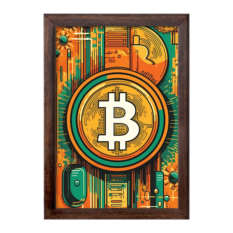 تابلو خندالو طرح بیت کوین (Bitcoin) کد F1641