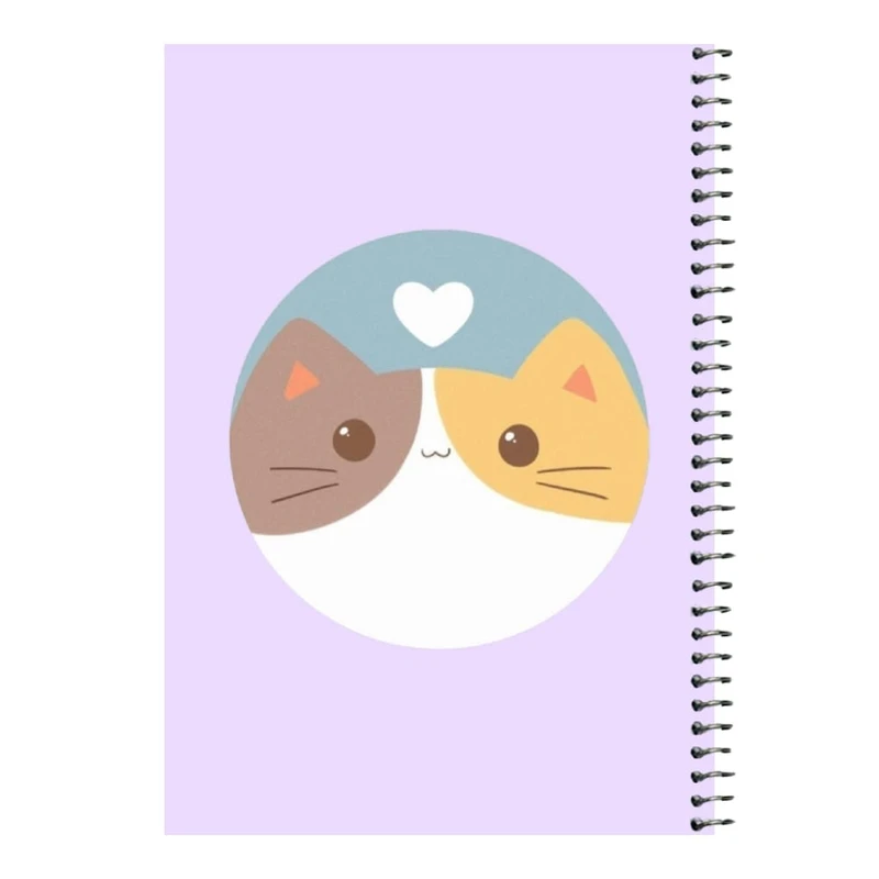 دفتر مشق 80 برگ اس جی مدل گربه کد۳   