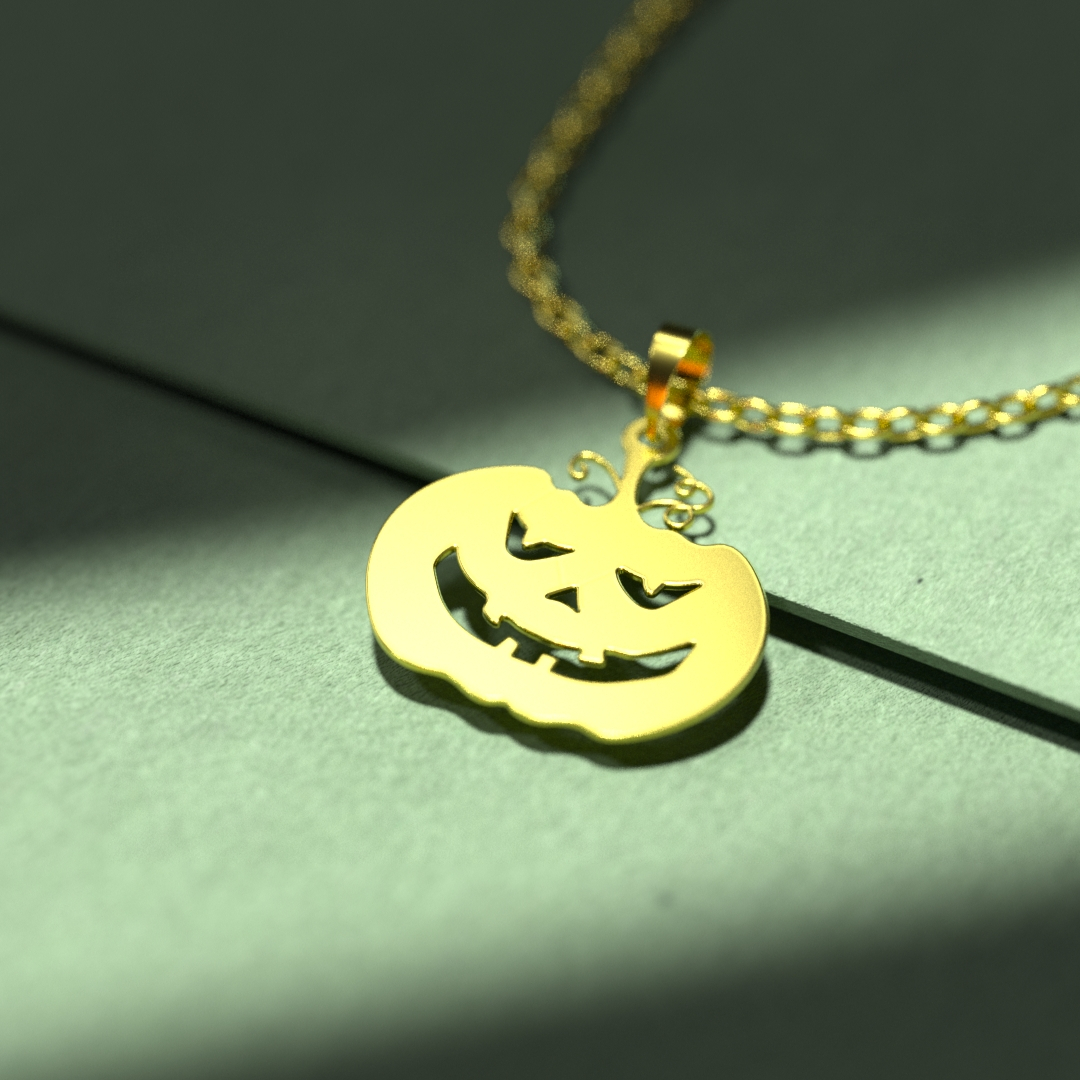 گردنبند طلا 18 عیار زنانه مدوپد مدل هالووین کد G3-1-1251