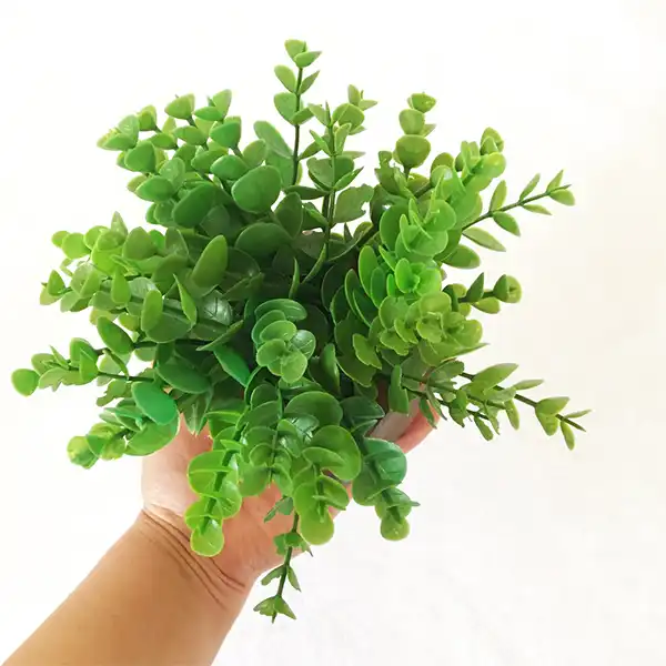 گلدان به همراه گل مصنوعی مدل هشت ضلعی کد 529