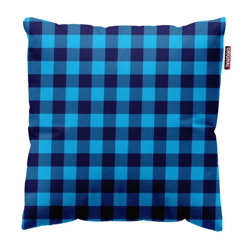 کوسن پاد آفرین طرح چهارخونه سنتی کلاسیک سایز 30*30 سانتی متر کد 916