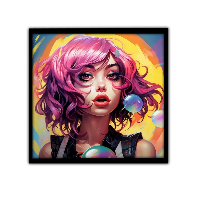 تابلو نوری بکلیت طرح نقاشی فانتزی دخترانه مدل B-MID-17237