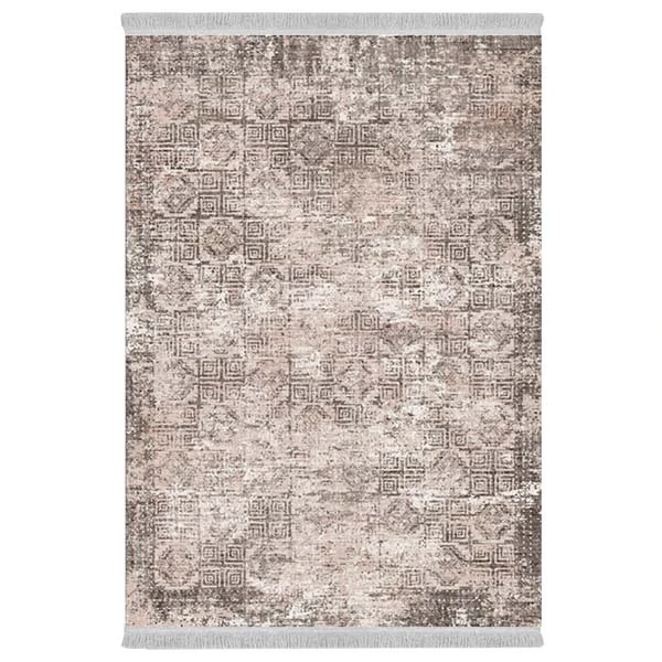 فرش پارچه‌ای دفه مدل فرشینه هازان مخمل طرح فانتزی کد 3324