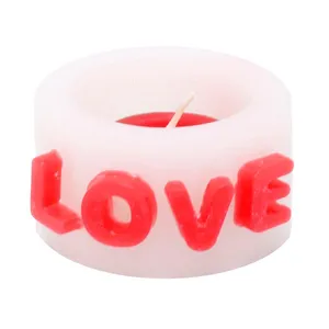 شمع مدل فانوسی عاشقانه طرح لاو