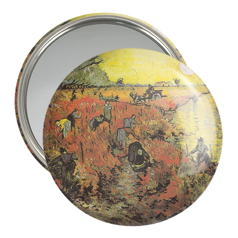 آینه جیبی خندالو مدل تاکستان سرخ ونسان ونگوگ (Van Gogh) کد 36804