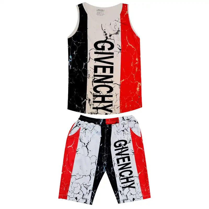 ست تاپ و شلوارک ورزشی مردانه مدل Flag کد GC3