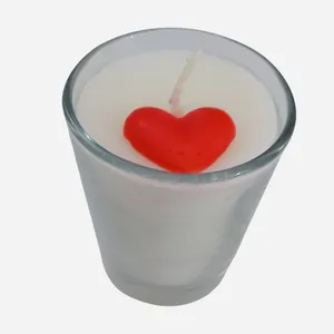 شمع لیوانی مدل قلب 01