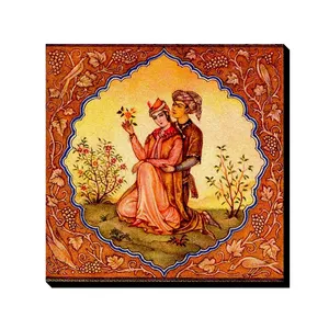 تابلو شاسی ترمه طراحان ایده مدل مینیاتور عاشقانه کد cfp1025