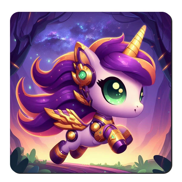  زیر لیوانی طرح تک شاخ کد nzl327