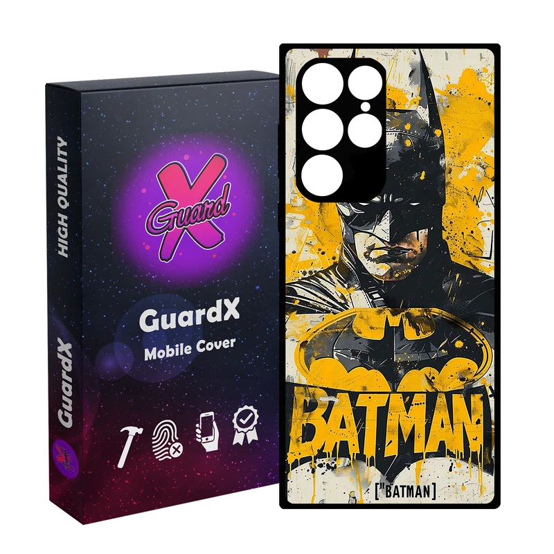 کاور گارد ایکس طرح بتمن مدل Glass10762 مناسب برای گوشی موبایل سامسونگ Galaxy S23 Ultra