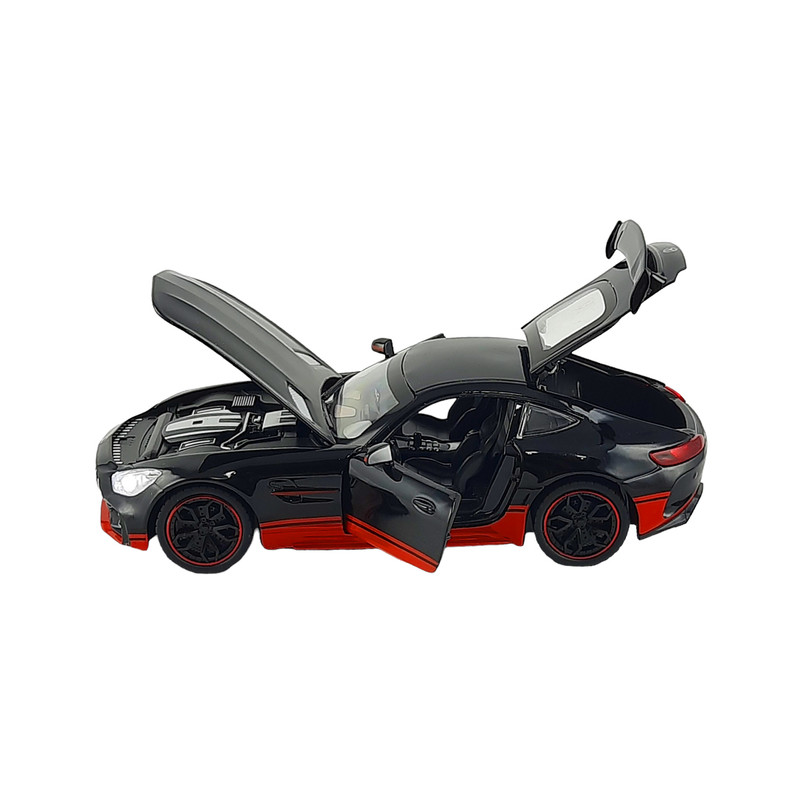 ماشین فلزی مدل موزیکال GTR Black بنز کد CZ121a