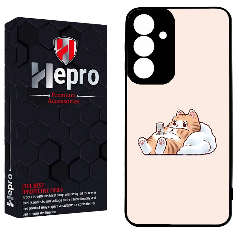 کاور هپرو طرح گربه کد TPU-682 مناسب برای گوشی موبایل سامسونگ Galaxy A05S