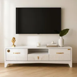 میز تلویزیون آرچین چوب مدل کبریتی  مناسب برای تلویزیون تا 65 اینچ