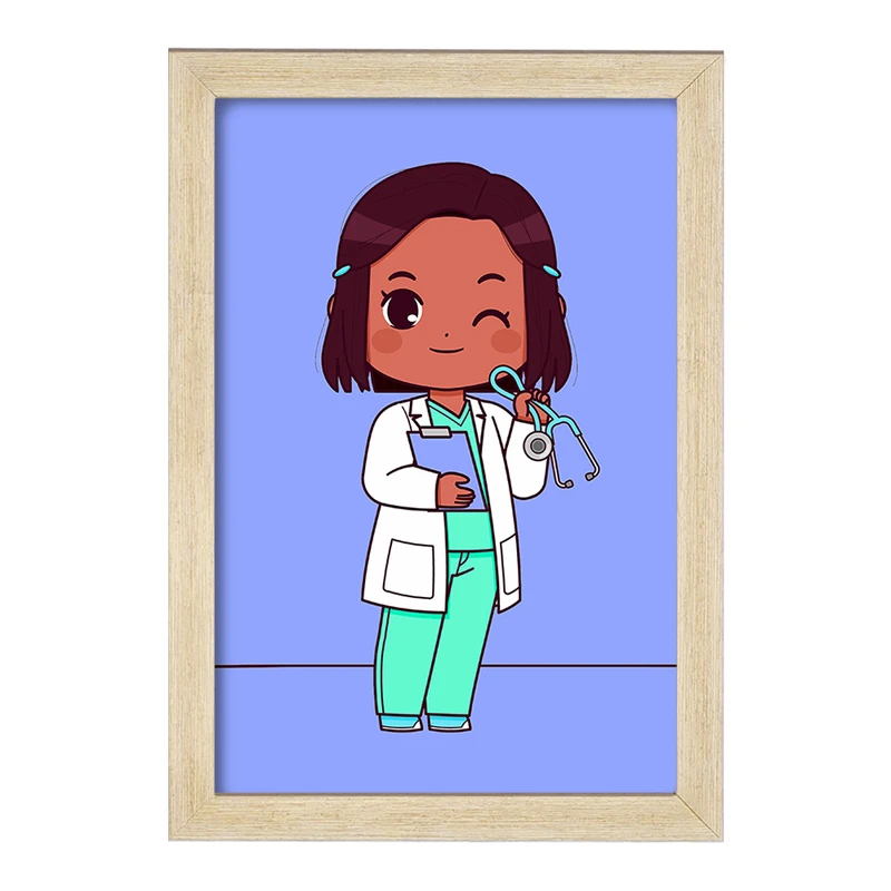 تابلو خندالو مدل پزشک و پرستار کودکانه کد 36489