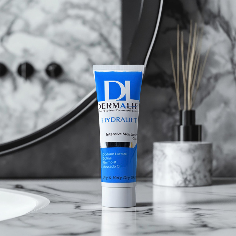 کرم مرطوب‌کننده درمالیفت مدل هیدرالیفت حجم 50 میلی‌لیتر