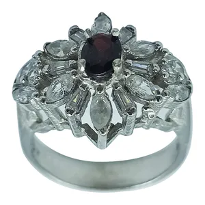 انگشتر نقره زنانه سلین کالا مدل یاقوت سرخ ce-As206