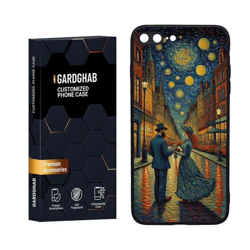 کاور گارد قاب مدل دورژله ای هنری مناسب برای گوشی موبایل اپل iPhone 7 Plus / 8 plus