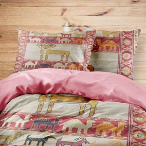 سرویس روتختی مدوپد طرح فرش شیراز مدل C-Shiraz37 یک نفره 4 تکه