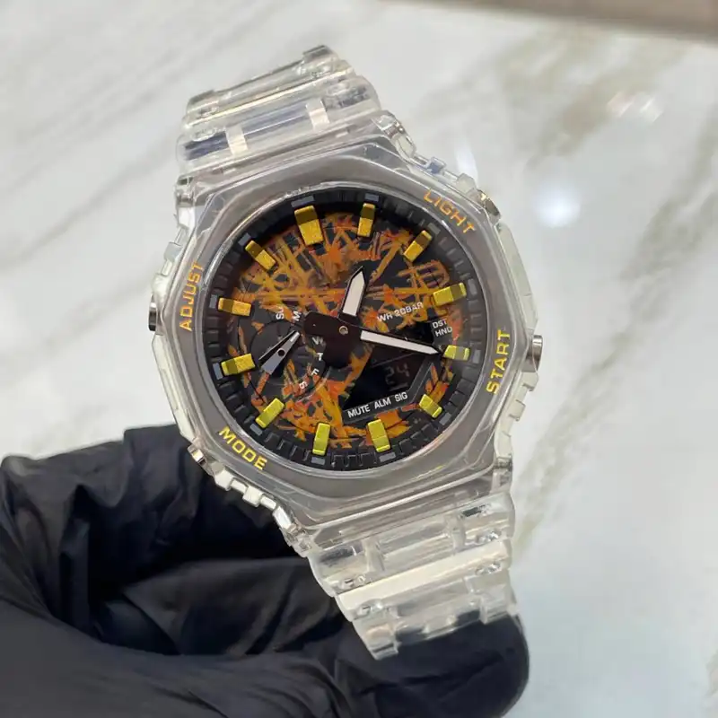 ساعت مچی عقربه ای مدل کرنومتردار بند سیلیکونی کد 6