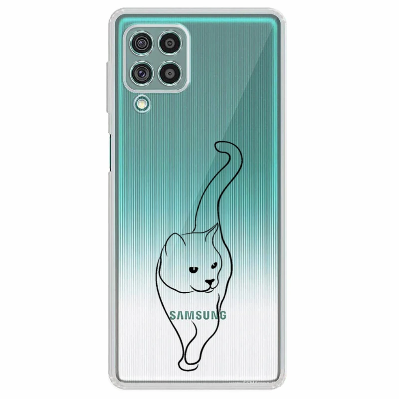 کاور مگافون طرح گربه مدل C60-B مناسب برای گوشی موبایل سامسونگ Galaxy A22 4G