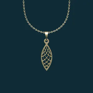 گردنبند طلا 18 عیار زنانه مدوپد مدل هندسی کد BB2-1-1106