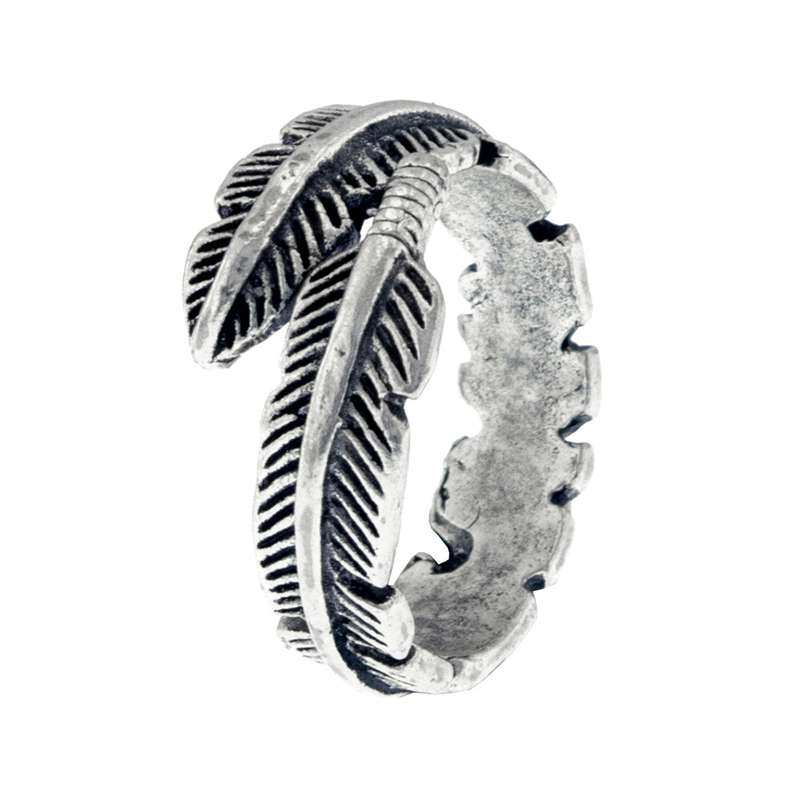 انگشتر زنانه برانت طرح پر شاهین انگشتر زنانه برانت طرح پر شاهین