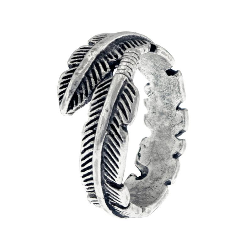 انگشتر زنانه برانت طرح پر شاهین انگشتر زنانه برانت طرح پر شاهین