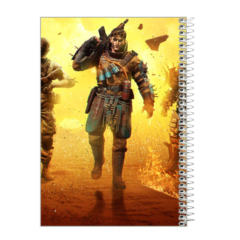 دفتر مشق 100 برگ طرح کال آف دیوتی کد set12 مجموعه 4 عددی