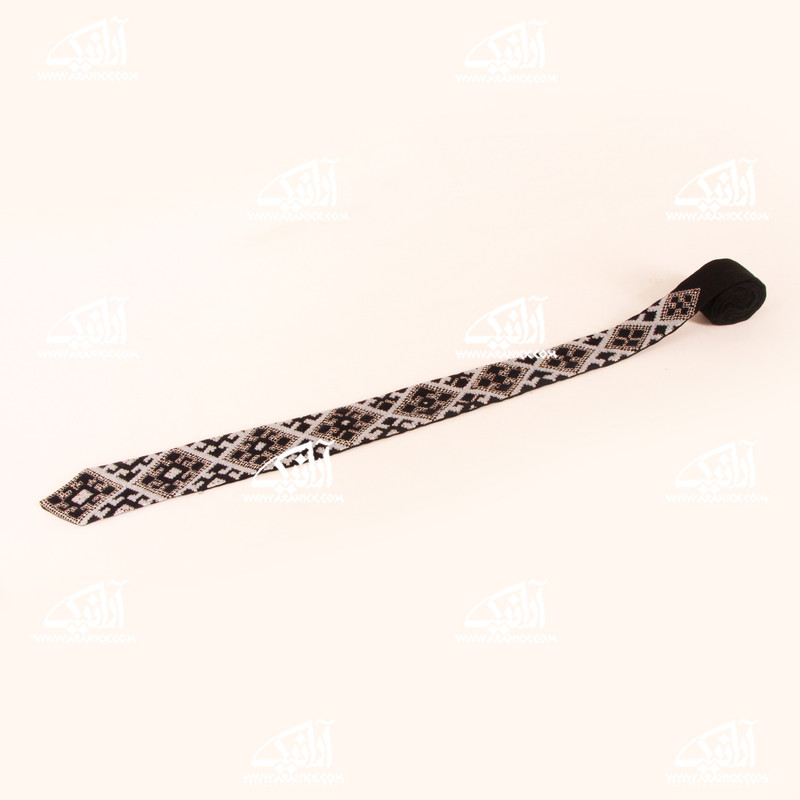 کراوات سوزن دوزی بلوچ‏ ‏‏آبی روشن‏ طرح ‏هندسی‏ مدل 1206900004