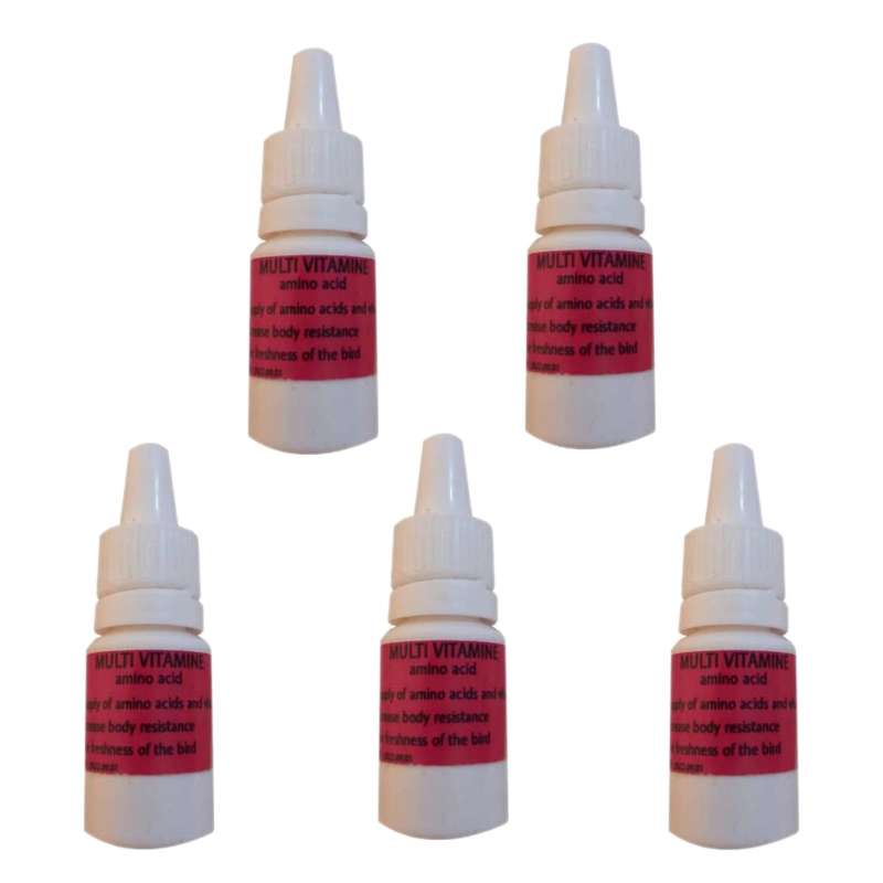 محلول ویتامین و اسید آمینه های ضروری پرنده مدل A+A حجم 25 میلی لیتر مجموعه 5 عددی