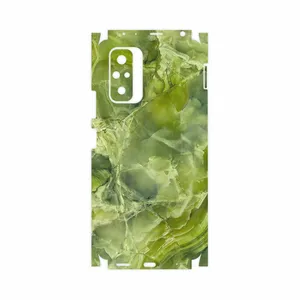 MAHOOT Green-Crystal-Marble-FullSkin Cover Sticker for Xiaomi Redmi Note 10 Pro